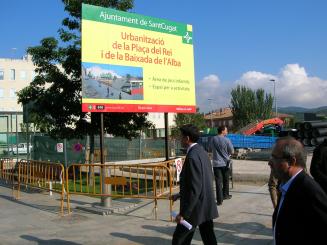 Comencen les obres de remodelació de la Baixada de l'Alba