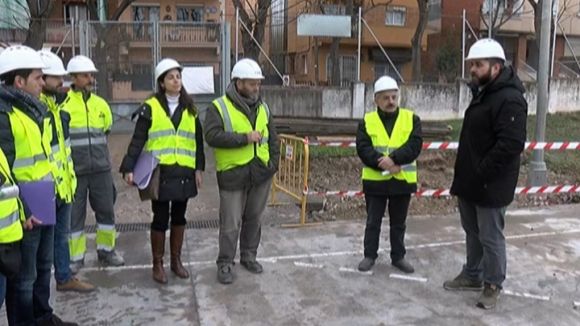 Tret de sortida a les obres de la pista superior del barri de Sant Francesc i d'un nou carril bici