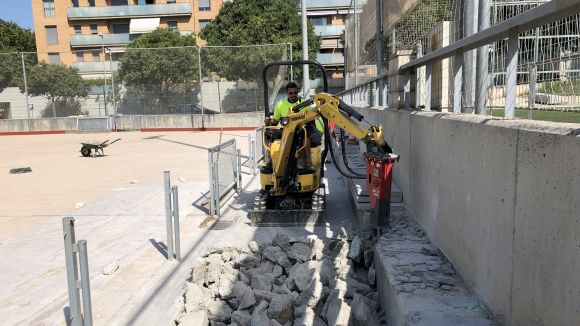 La coberta de la pista d'hoquei patins de la ZEM Jaume Tubau estarà enllestida a finals de setembre