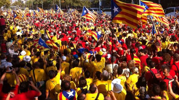ANC i Òmnium ja tenen el recorregut de la caminada a Barcelona de l'Onze de Setembre