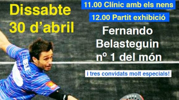 El número 1 del pàdel mundial, Fernando Belasteguín, dissabte al Tennis Natació Sant Cugat