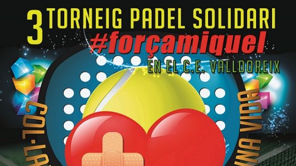 El torneig solidari de pàdel Força Miquel vol reunir 400 parelles al CE Valldoreix