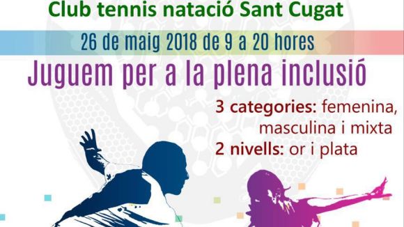 El Club Tennis Natació Sant Cugat organitza un torneig solidari en benefici de la Família AMIC