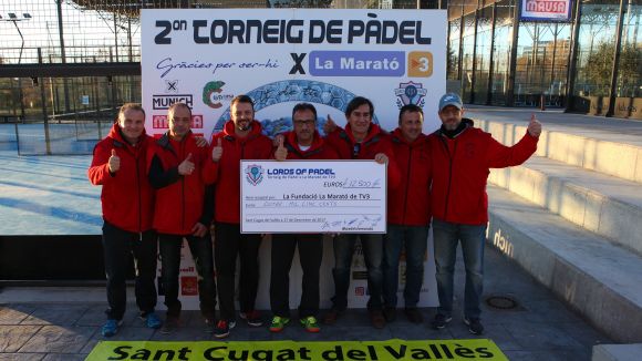 La 2a edició del torneig de pàdel solidari per La Marató de TV3 recapta 12.500 euros