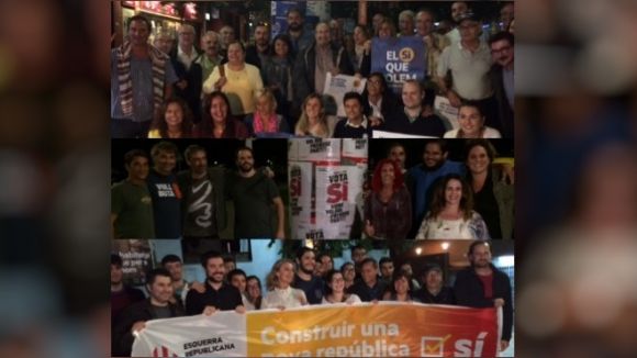 Els partits sobiranistes celebren actes d'inici de campanya de l'1-O amb una crida a la mobilització