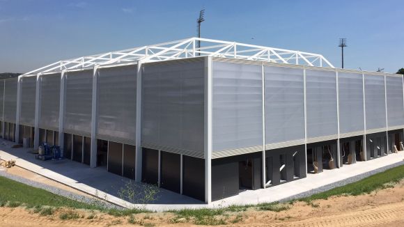 Les obres del pavelló de la Guinardera entren a la recta final i l'espai serà una realitat al setembre