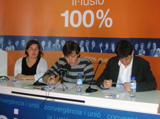 Tres membres de les joventuts de CDC i UDC, a les llistes de CiU