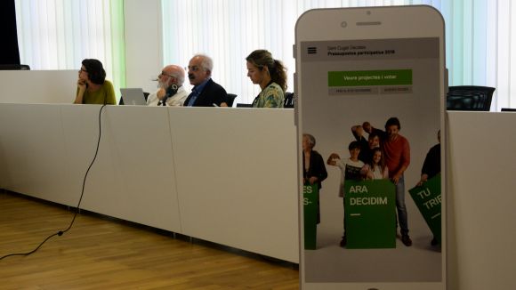 La votació dels pressupostos participatius comença el 17 d'octubre i també es podrà fer amb una app