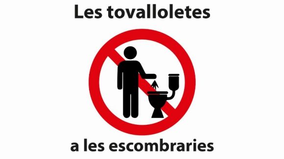 L'Ajuntament engega una campanya per evitar l'ús de les tovalloletes humides