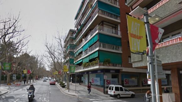 Arranjament avui de part de l'asfaltat d'Àngel Guimerà i la rambla de Ribatallada