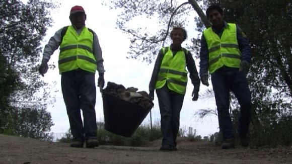 El CMSC i Lafuma s'uneixen per netejar el Parc de Collserola amb una recollida de deixalles
