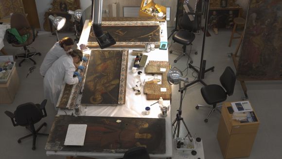 El CRBMC restaura el retaule barroc de Sant Esteve