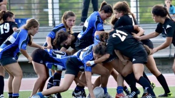 El Club Rugby Sant Cugat consolida l'equip femení, que lluitarà pel tercer lloc al Campionat de Catalunya