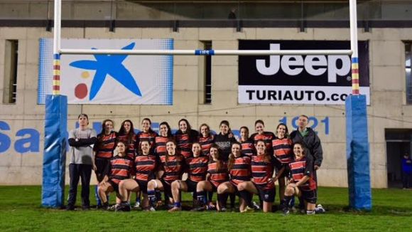 L'equip femení del Rugby Sant Cugat guanya el primer partit de lliga a Sant Boi