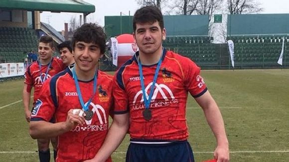 Josep Serres, Pablo Ortiz i Albert Grima, bronze a l'Europeu sub 18 de rugbi