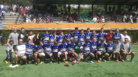 El Rugby Sant Cugat fa història i certifica un triplet en els Campionat de Catalunya de categories base