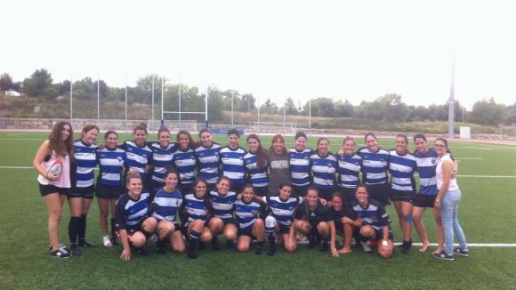 El Club Rugby Sant Cugat femení cau contra el Poble Nou-Enginyers
