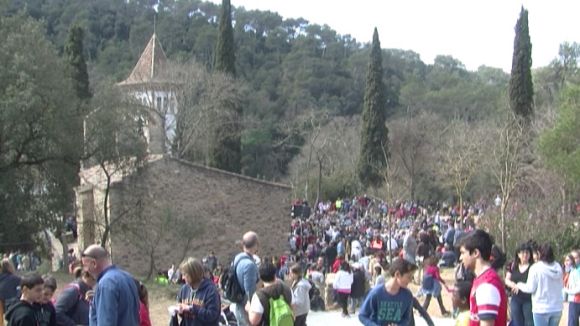 Comença la reparació del sostre de la sagristia de Sant Medir