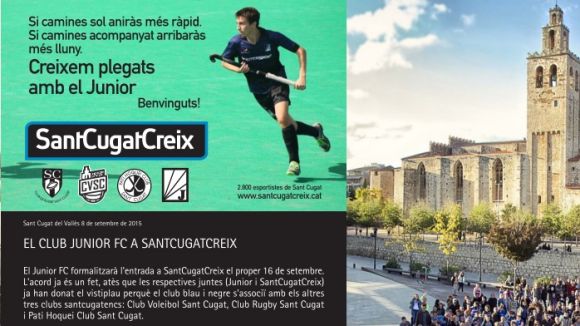 El Junior signarà la seva adhesió a SantCugatCreix dimecres vinent