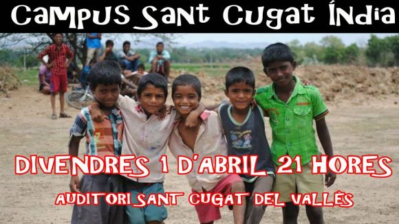 Els clubs del Campus Sant Cugat Índia organitzen un sopar benèfic l'1 d'abril al Teatre-Auditori