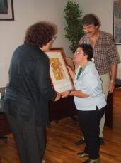 La presidenta de l'EMD rep les dues medallistes de Valldoreix en els Special Olympics de Dublín