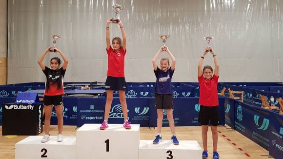 La UESC de tennis taula fa història i classifica tres palistes per al Torneig Estatal de Valladolid