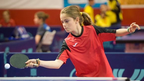 Mariona Munné finalitza cinquena al Top 8 Estatal de tennis taula benjamí