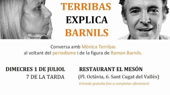 Mònica Terribas parla avui sobre periodisme i Ramon Barnils a El Mesón