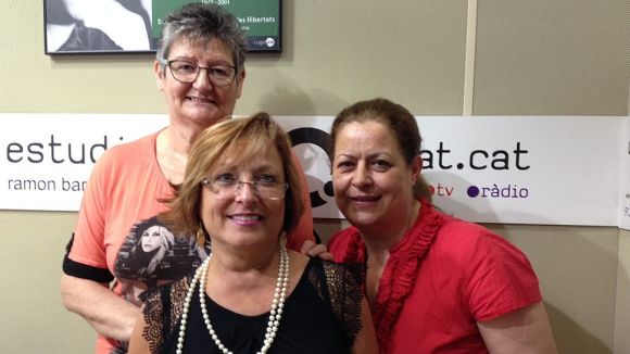 La Montse, la Fina i l'Ana Maria escalfen motors per a la Festa Major, a la 'Tertúlia del poble'