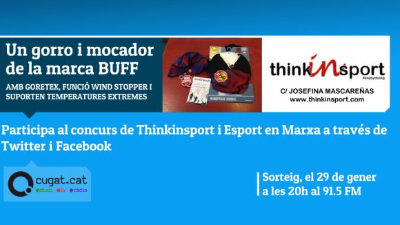 'Esport en marxa' i Thinkinsport sortegen un mocador i un gorro tèrmic de la marca Buff