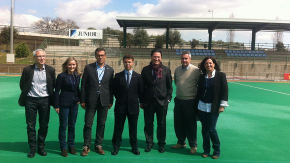 El Junior rep la visita del secretari general de l'Esport, Ivan Tibau