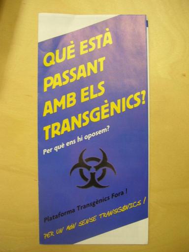 Annaïs Sastre: 'Els transgènics no aporten solucions a la pagesia ni a la salut'