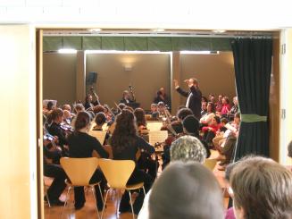 Alt: L'Escola de Música acull un 'stage' musical de 35 músics de tot el país