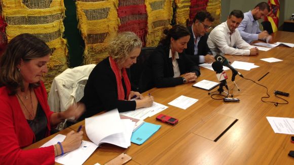 La Unió Esportiva Sant Cugat i la Fundació UESC renoven dos convenis de patrocini i en signen un de nou