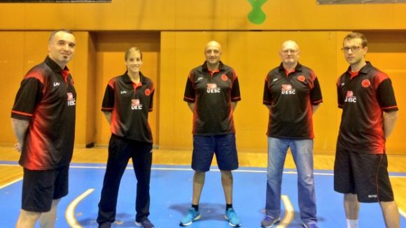 Albert Garcia, Xavi Coll, Marta Rosanas i Xavi Dorio: els coordinadors de la nova àrea esportiva de la UESC