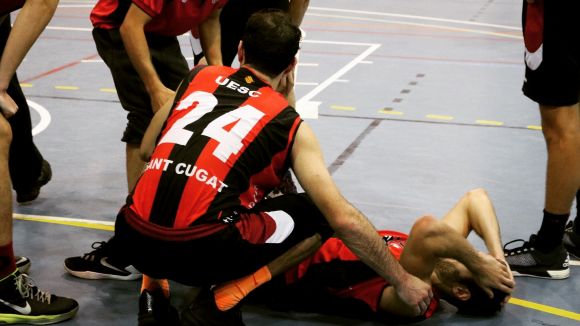 Jordi Costa, base de la UESC, baixa per un mínim de 10 dies per un esquinç de segon grau al turmell