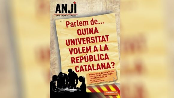 L'ANC debat avui a Sant Cugat el model universitari d'una eventual república catalana