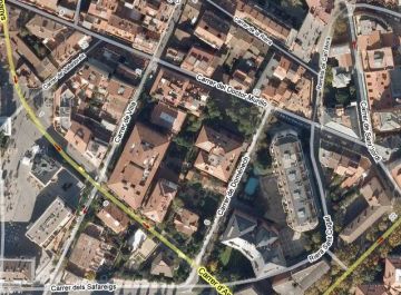 Les pluges retarden les obres de vianantització dels carrers Villà i doctor Murillo