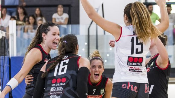El DSV-Volei Sant Cugat remunta el matx a la pista del Cajasol i segueix en línia ascendent