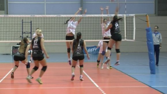 El Volei Sant Cugat s'estrena a la promoció amb una ajustada derrota