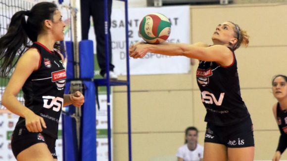 El DSV-Voleibol Sant Cugat no pot amb l'Arona Voley i cau de manera clara