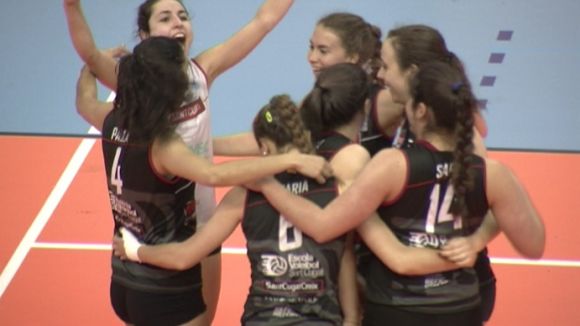 El Club Voleibol Sant Cugat guanya i s'apropa a l'ascens a Superlliga