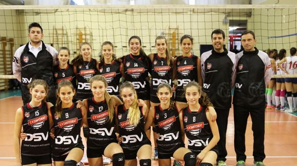 Els equips de base del DSV-Volei Sant Cugat lideren la 1a fase de la Lliga Catalana