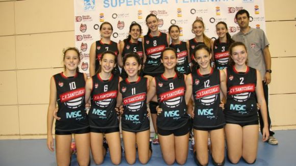 L'infantil del Volei Sant Cugat arrasa a la primera fase del Campionat d'Espanya