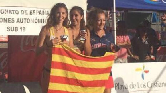 Sara Bisbe i Andrea Bové finalitzen terceres a l'Estatal sub 19 de volei platja
