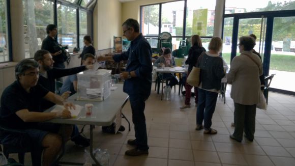 La jornada electoral es desenvolupa a Sant Cugat amb plena normalitat