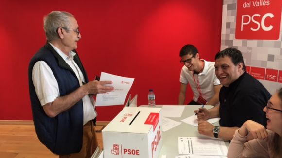 El 79% de la militància inscrita al cens del PSC de Sant Cugat vota a les primàries