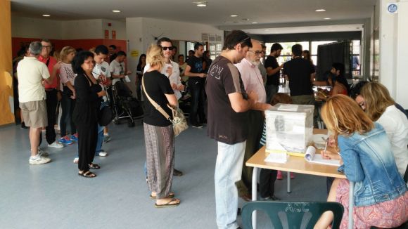 La participació a Sant Cugat fins a la una supera el 36%