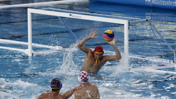 La selecció espanyola masculina de waterpolo empata amb Croàcia