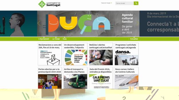 La UAB reconeix la qualitat de la web de l'Ajuntament de Sant Cugat
